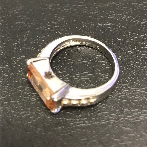 Sterling & citrine ring - Picture 2 of 5